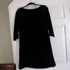 Black velvet dress